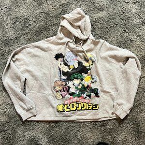 My Hero Academia Women's Cropped Hoodie- Size M